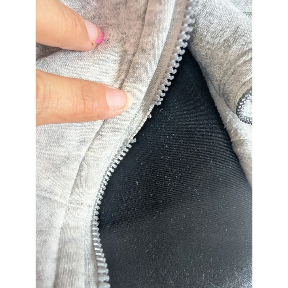 Lululemon Scuba Full Zip Hoodie Women's Heather Gray Thumbhole Sweatshirt Jacket